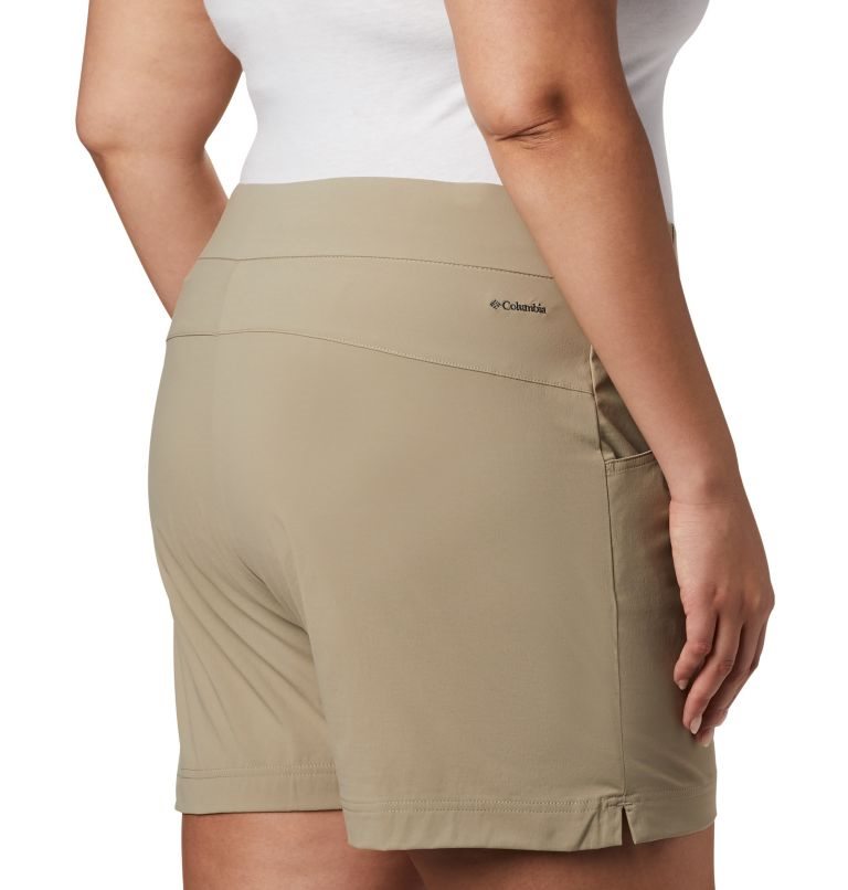 Women's Columbia Anytime Casual Shorts Khaki | Plus Size CA-D1LA3